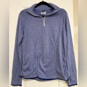 Athleta Fastest Track Half Zip Purple Size Large